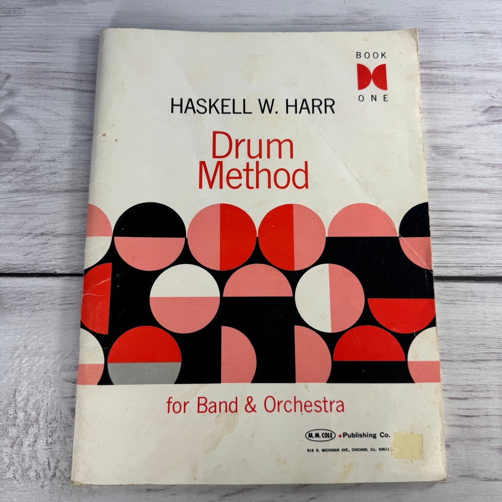 Haskell W Harr Drum Method Book 1 Band Orchestra Vintage Percussion Music Guide
